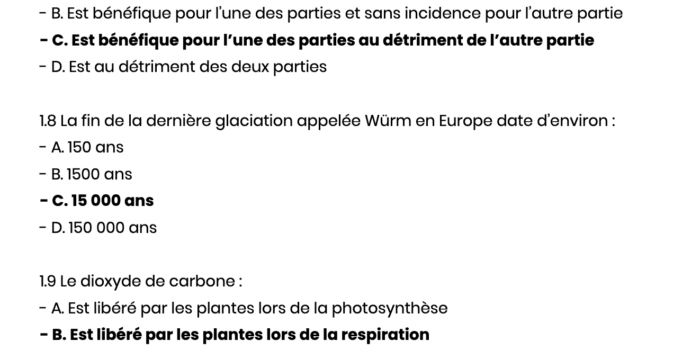 QCM Du Proba AMM De Juillet 2024 : Corrigé Et Annales